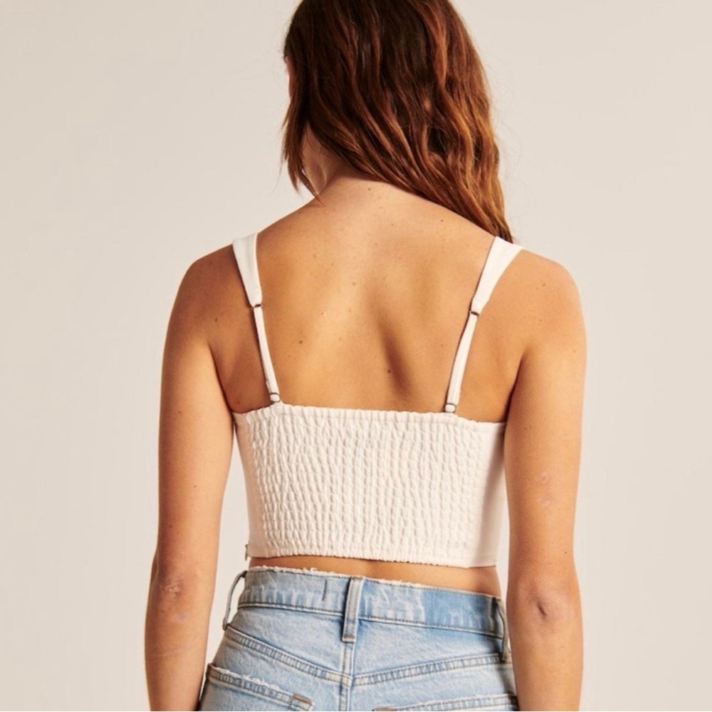 Abercrombie & Fitch Nude/Tan Corset Style Top- Medium - Picture 8 of 8